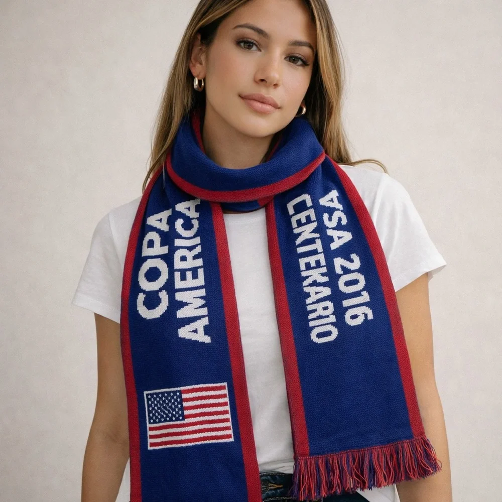 Copa America Blue and Red Scarf